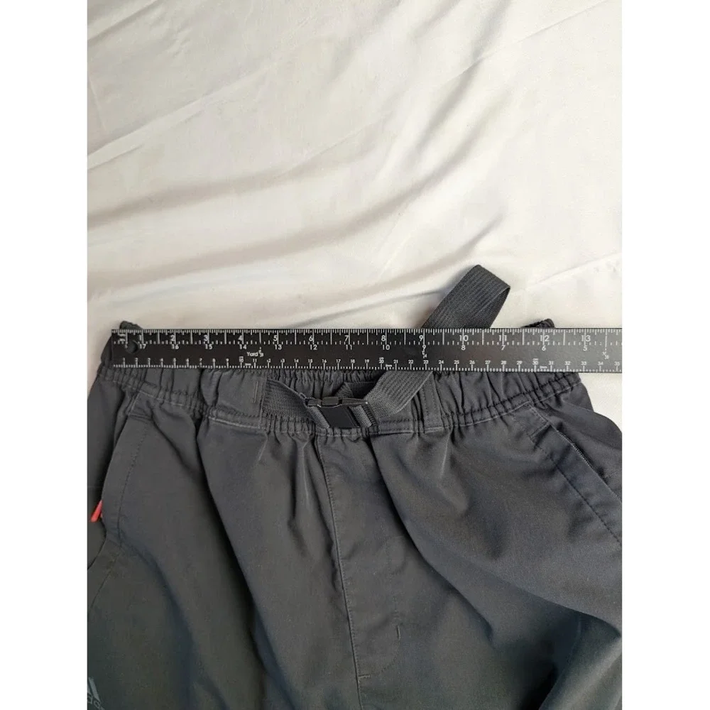 Adidas TH PNT Twill Sports Joggers Pants Black Belted Pants Men's S